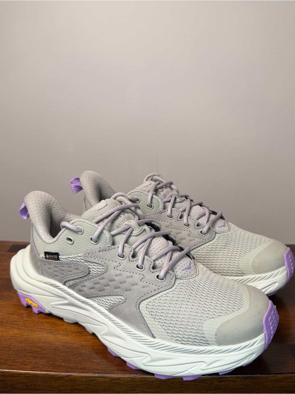HOKA Anacapa 2 Low GTX Womenโs 5.5 B Barley Celadon Gore-Tex NEW No Box